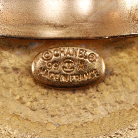 CHANEL Flower motif Ring Free size Plated Gold #6.6(US Size) flour 4.5g Women - Picture 5 of 9